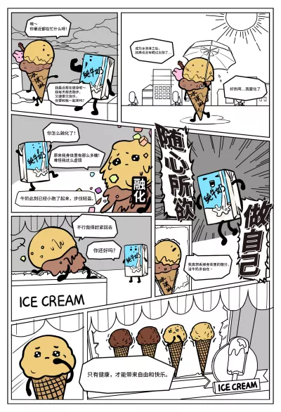 知食就是力量漫画-冰淇淋的日光浴